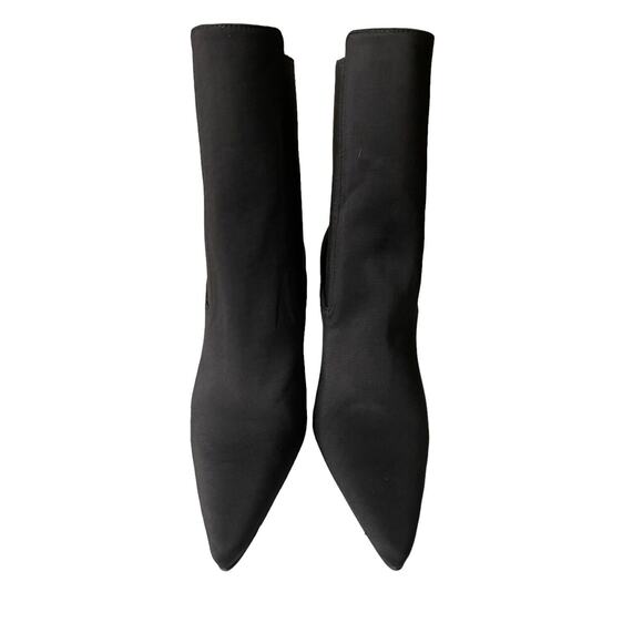 Good American NEW High Kickstand Black Neoprene Booties Size 5.5 - Picture 4 of 7
